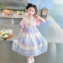 女童公主裙2026夏装新款女宝小女孩库洛米裙子汉服薄款儿童连衣裙