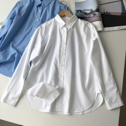北野U家 全棉衬衫/长袖北野U家女装衬衣薄外套通勤长绒棉新款BY479078