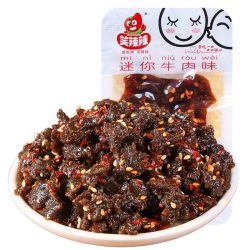 笑辣辣 迷你牛肉味素蹄筋黑麻辣条沙嗲博士素牛筋儿时怀旧小吃零食