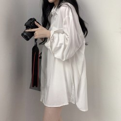 大码胖mm衬衫女设计感小众2026春夏港味宽松防晒外套衬衣薄款上衣