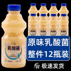 久如 益生菌饮品乳酸菌饮料285ml*12瓶整箱酸奶0脂肪早餐原味活性健康