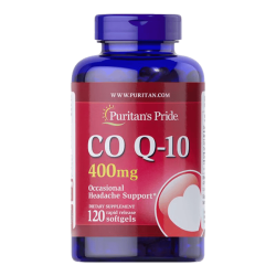 普丽普莱 辅酶q10男女士 400mg高含量美国进口养护心脏血管心源加班熬夜120粒*1瓶