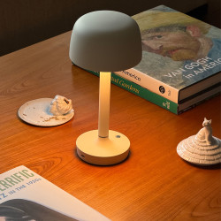 Nordic Nest Scandi Living Halo系列 蘑菇台灯 充电便携 黑色