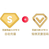 百度 网盘超级会员SVIP双年卡+B站大会员季卡