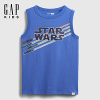 Gap 男童夏季款字母印花logo纯棉背心