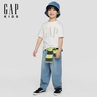 Gap 708411 纯棉圆领 白色 130cm 男童短袖T恤