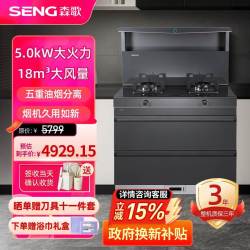森歌 海豚系列L1集成灶 集成消毒柜款 二星级消毒一体式吸烟机燃气灶具 家用抽油
