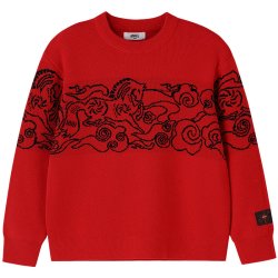 安奈儿 童装男童圆领长袖毛衣针织衫2026春保暖宽松