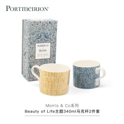 PORTMEIRION 波特美林 Beauty of Life主题马克对杯 陶瓷杯 301mL-400mL 多色可选
