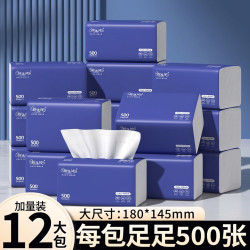 新逸风 抽纸  5层 500张*12包