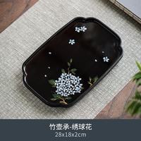 艾格辰 手工竹制国画茶盘