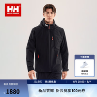 海丽汉森hh CREW防泼水防风户外梭织外套休闲夹克 黑色 M