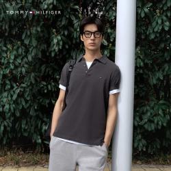 TOMMY HILFIGER 【透气修身】珠地棉网眼POLO衫男女同款短袖T恤 多色可选