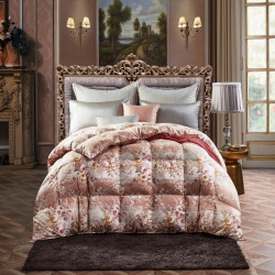 OLIF 奥力福 95%白鹅绒被 200X230cm 700G 富贵牡丹