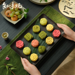 知味观 绿豆糕杭州特产伴手礼桂花糕茶点心小吃传统老式正宗零食品下午茶
