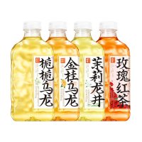 无糖更健康、今日必买：果子熟了 无糖茶饮 金桂乌龙茉莉玫瑰茶饮 混合口味 970ml×5瓶