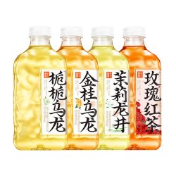 果子熟了 无糖茶饮 金桂乌龙茉莉玫瑰茶饮 混合口味 970ml×5瓶