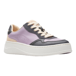 Clarks Lemolite Up 透气厚底防滑 女式休闲板鞋 紫/深蓝色 36