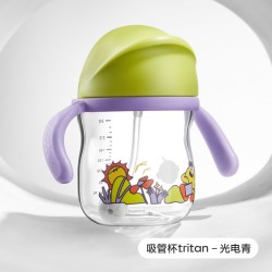 babycare 吸管学饮杯6个月以上宝宝婴儿鸭嘴杯奶瓶牛奶儿童水杯