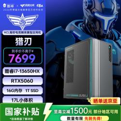 雷神 黑武士·猎刃 游戏设计办公商用17L台式电脑电竞主机(i7-13650HX 16GD5 RTX5060 1TSSD）