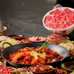 火锅4人餐｜含鲜毛肚+嫩牛肉（锅底3选1）