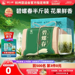 狮峰 牌新茶明前特级碧螺春浓香型春绿茶叶纸包250g散装