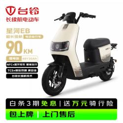 台铃 星河EB新国标48V30Ah 电瓶车卡其色 星恒锂电池90KM