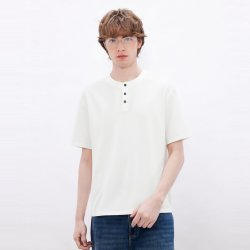 gxgjeans 亨利领短袖T恤
