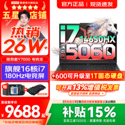 联想 Legion Y7000 IRX10 i7-14650HX RTX5060 16GB+512GB 灰色笔记本电脑