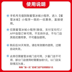 书亦烧仙草 蜜雪冰城冰淇淋 黑芝麻脆筒 1个 2元代金券