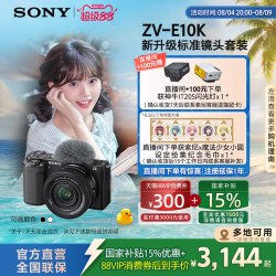 索尼 ZV-E10L半画幅微单相机 美肤拍照
