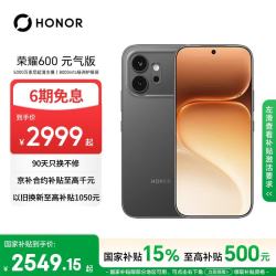 荣耀 600 元气版 曜石黑 12GB+256GB 手机