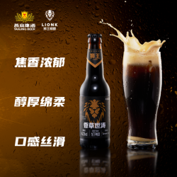 狮王 世涛黑啤 330ml*6瓶