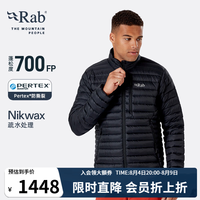 Rab 男士700蓬运动羽绒Microlight防泼水防撕轻量羽绒服403g QDB-16 墨黑色 S