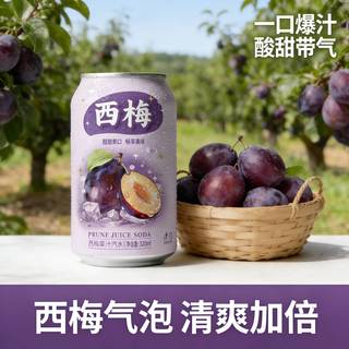 自然道 西梅果汁汽水 33ml*8罐 碳酸饮料