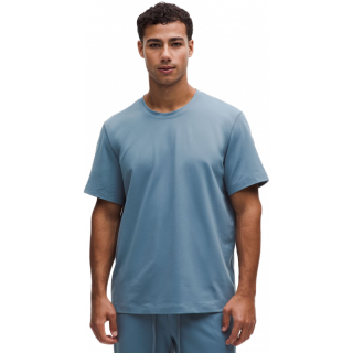lululemon 男士Soft Jersey短袖针织衫 芯吸 钢青 M