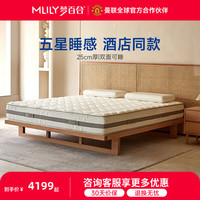 MLILY 星级酒店同款记忆棉独袋弹簧床垫护脊 YMBH 双面可睡25cm 180*200cm