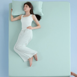 俏丽妃 丝滑裸睡 床笠单件 90x200cm 薄荷清柠