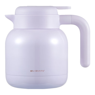 宝威玛 保温壶 316L不锈钢内胆 粉晶紫 1L