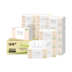 洁柔 抽纸 粉Face3层150抽*20包