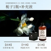 香冉小鹿 Black Knight 方瓶黑骑士 栀子花香薰 家用室内持久留香 卧室卫生间除味