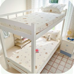 俏丽妃 QIAOLIFEI 俏丽妃 2024新款纯棉床笠 床单单件 120x230cm 芋泥小狗