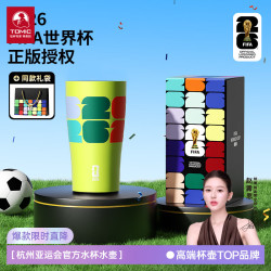 特美刻 FIFA世界杯联名 不锈钢啤酒杯 绿色 450ml