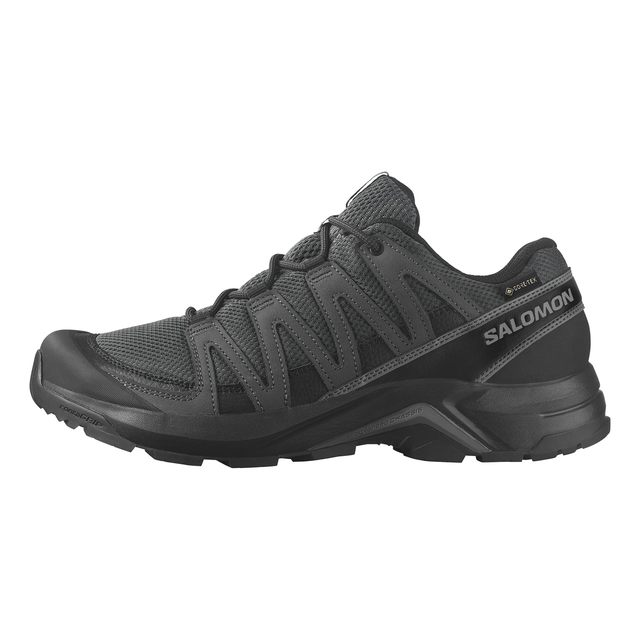 萨洛蒙 男式 X-Adventure Recon Gore Tex 徒步鞋, 沥青 Castlerock 黑色42 2/3码