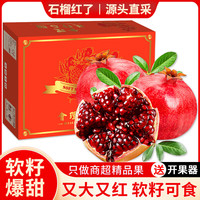 亨迅 精品突尼斯软籽石榴 推荐5斤装 品质5-6粒（净重4.5斤） 【粒粒精选丨送开果器】