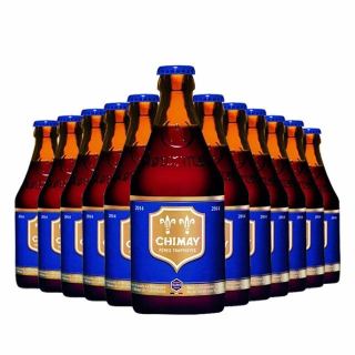 智美 蓝帽啤酒 比利时修道院啤酒330ml*24 精酿啤酒