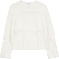 VERO MODA 微透露肤罗纹袖口 宽松女士针织衫