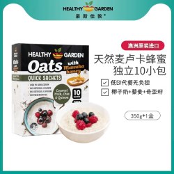 豪斯佳敦 进口麦卢卡蜂蜜小包装独立冲饮燕麦片-即食藜麦椰奶350克