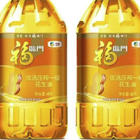 百亿补贴：福临门 食用油优选压榨一级花生油4L*2桶中粮出品炒菜油批发
