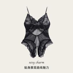 宜而爽 性感睡衣女情感趣味内衣禁欲系蕾丝吊带连体衣